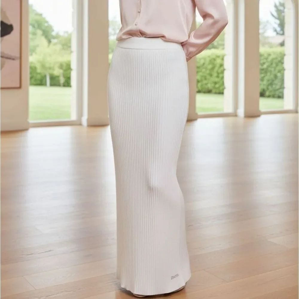 Zara White Maxi Skirt